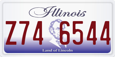 IL license plate Z746544