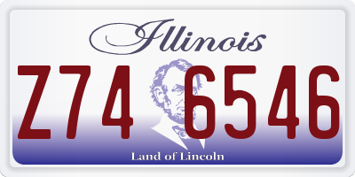 IL license plate Z746546