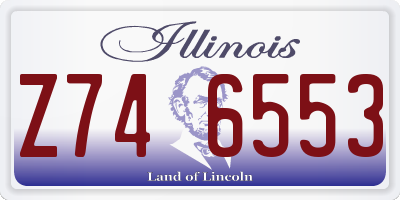 IL license plate Z746553