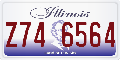 IL license plate Z746564