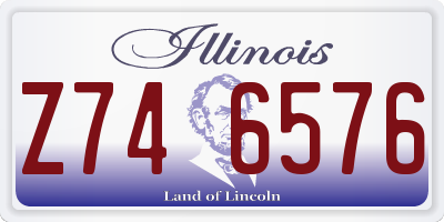 IL license plate Z746576