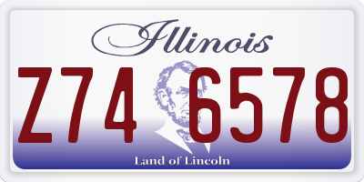 IL license plate Z746578