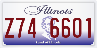 IL license plate Z746601