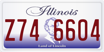 IL license plate Z746604