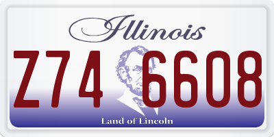 IL license plate Z746608