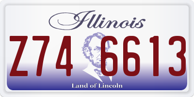 IL license plate Z746613