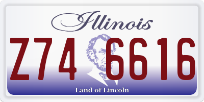 IL license plate Z746616