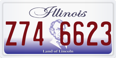 IL license plate Z746623