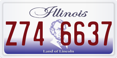 IL license plate Z746637