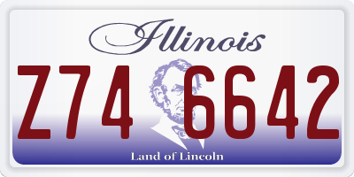 IL license plate Z746642