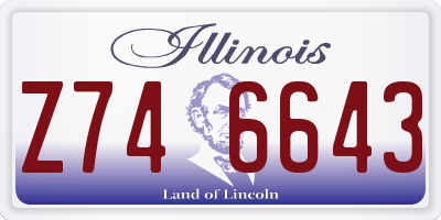 IL license plate Z746643