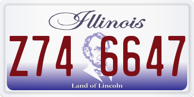 IL license plate Z746647
