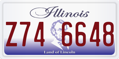 IL license plate Z746648