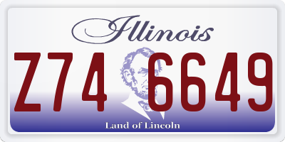 IL license plate Z746649