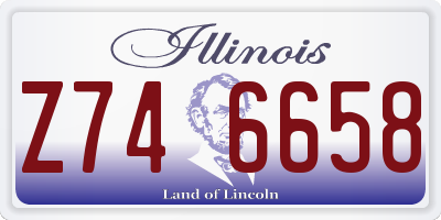 IL license plate Z746658