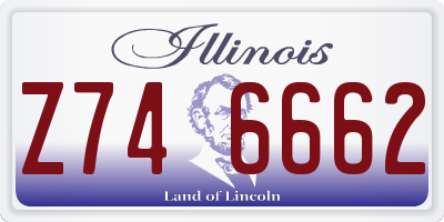 IL license plate Z746662