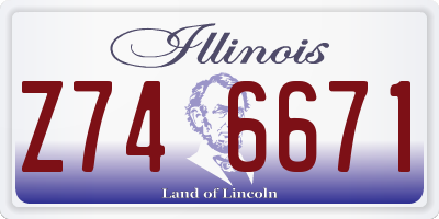 IL license plate Z746671