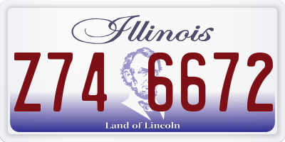 IL license plate Z746672