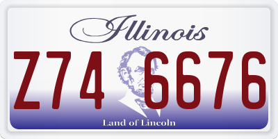 IL license plate Z746676