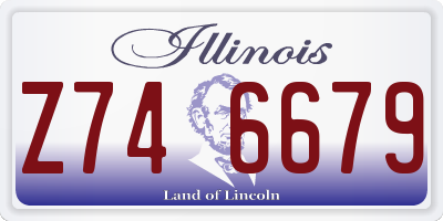 IL license plate Z746679