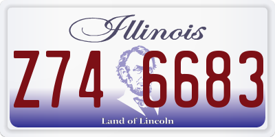 IL license plate Z746683