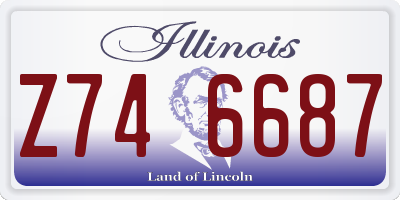 IL license plate Z746687