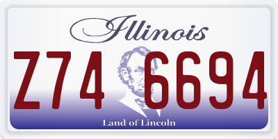 IL license plate Z746694
