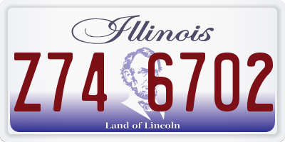 IL license plate Z746702