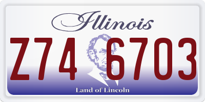 IL license plate Z746703