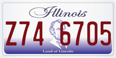 IL license plate Z746705