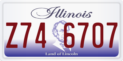 IL license plate Z746707