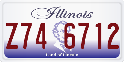 IL license plate Z746712