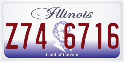 IL license plate Z746716