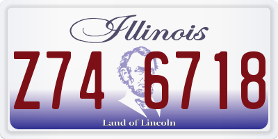 IL license plate Z746718