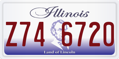 IL license plate Z746720