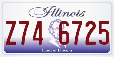 IL license plate Z746725