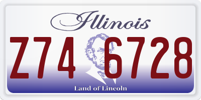 IL license plate Z746728