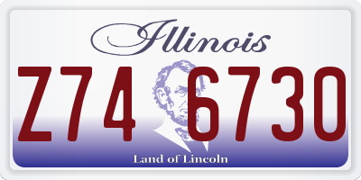 IL license plate Z746730