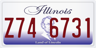 IL license plate Z746731