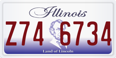 IL license plate Z746734