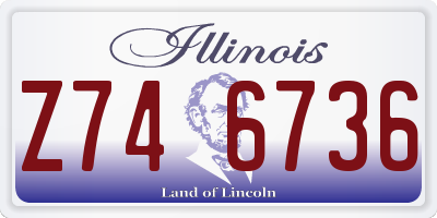 IL license plate Z746736