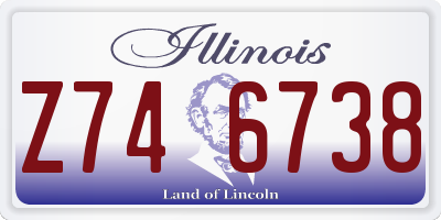 IL license plate Z746738