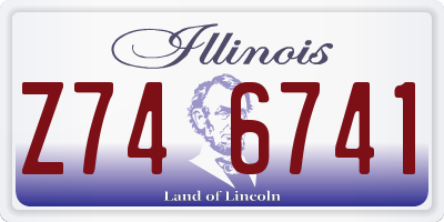 IL license plate Z746741