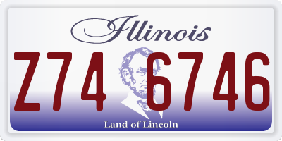 IL license plate Z746746