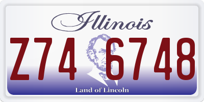 IL license plate Z746748