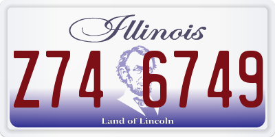 IL license plate Z746749