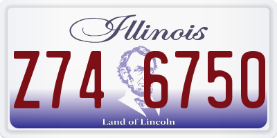 IL license plate Z746750