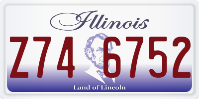IL license plate Z746752