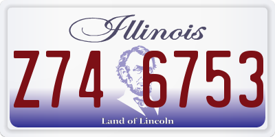 IL license plate Z746753