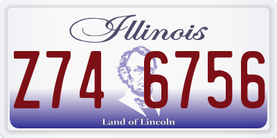 IL license plate Z746756